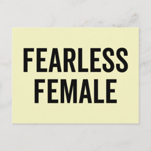 Fearless Feminist Quote Vykort
