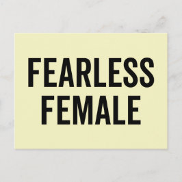 Fearless Feminist Quote Vykort