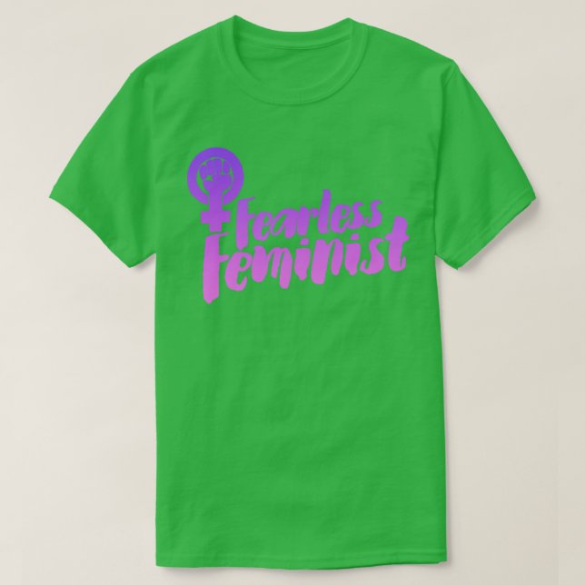 Fearless Feminist T Shirt (Design framsida)