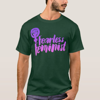 Fearless FeministFeminism Symbol Retro 978  T Shirt