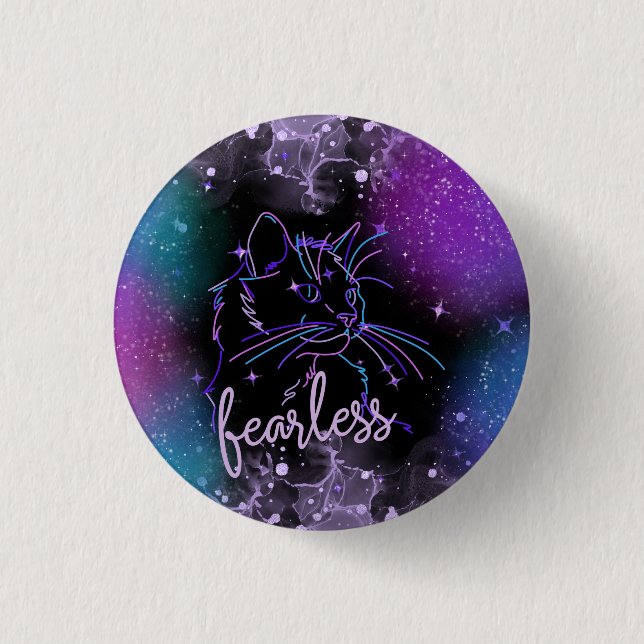 Fearless Galaxy Cat Knapp (Framsida)