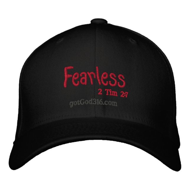 FEARLESS gotGod316.com 2 Timothy 2:7 Broderad Keps (Framsida)