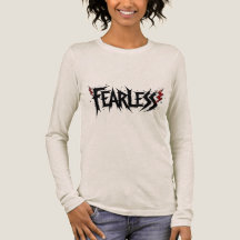 Fearless Graphic T-Shirt Edgy Lighting BoltDesign