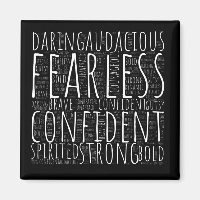 Fearless inspiration magnet (Framsidan)