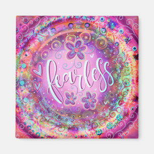 "Fearless" Inspiritivitet ONE ORD Magnet