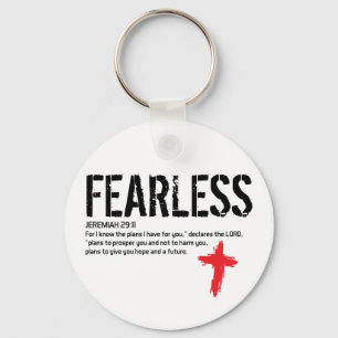 FEARLESS--JEREMIAH29:11 NYCKELRING