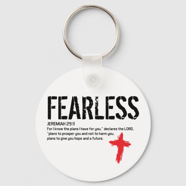 FEARLESS-JEREMIAH 29:11 NYCKELRING (Framsida)