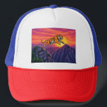 Fearless Leap  Keps<br><div class="desc">Capture the spirit of the wild with this stunning artwork of a fearless tiger leaping at sunset. A bold tribute to strength and freedom</div>