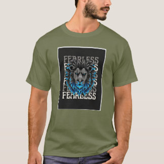 Fearless Lejon Design T-Shirt