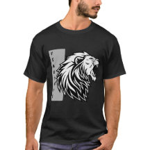 Fearless Lion Roar - Motivational Black and White 