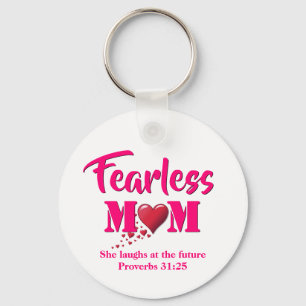FEARLESS MAMMA Proverbs 31 Nyckelring