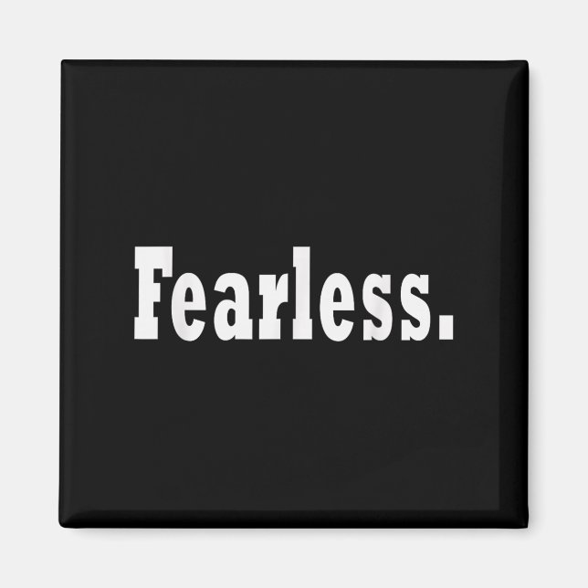Fearless Motivation Entrepreneur Workout Gym Fitne Magnet (Framsidan)
