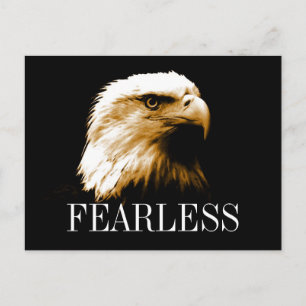 Fearless Motivative Örn Postcards Vykort