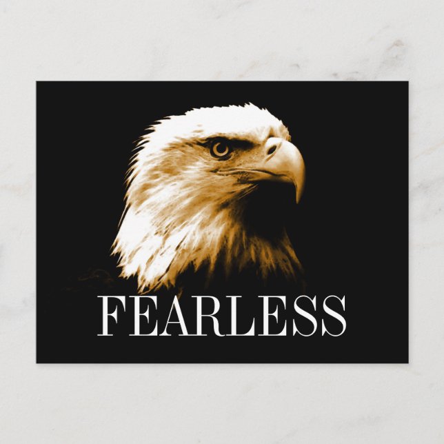 Fearless Motivative Örn Postcards Vykort (Framsida)