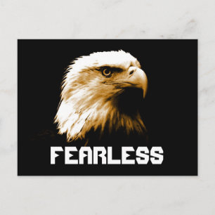 Fearless Motivative Örn Postcards Vykort