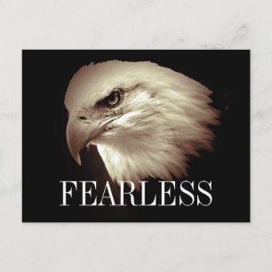 Fearless Motivative Örn Postcards Vykort