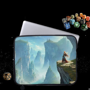 Fearless Mountain Woman Electronics Bag Laptop Fodral