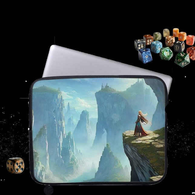 Fearless Mountain Woman Electronics Bag Laptop Fodral (Skapare uppladdad)