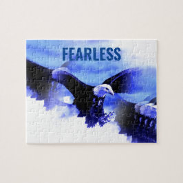 Fearless Örn Motivational Courtage Artwork Pussel