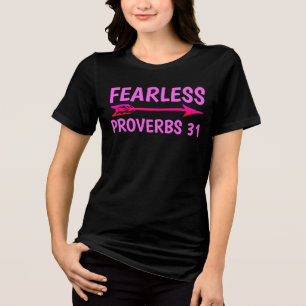 FEARLESS PROVERBS 31 Dam Christian T-Shirts