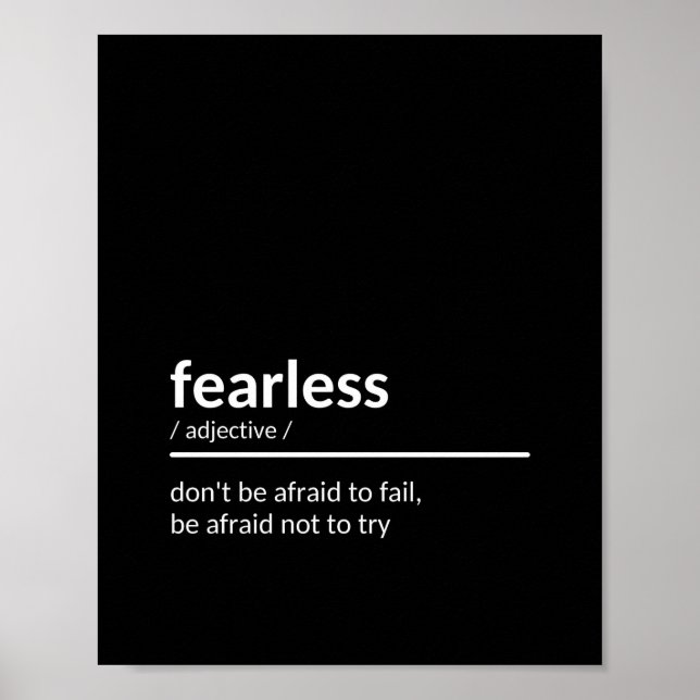 Fearless Quote Poster (Framsidan)