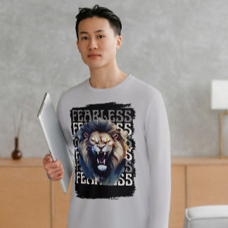 Fearless Roar - djärv Lejon T Shirt