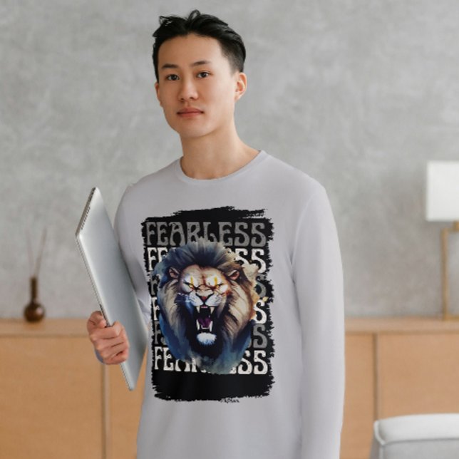 Fearless Roar - djärv Lejon T Shirt (Skapare uppladdad)