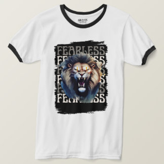 Fearless Roar - djärv Lejon T Shirt