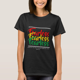 FEARLESS Scripture Christian Faith PSALM 27 T Shirt