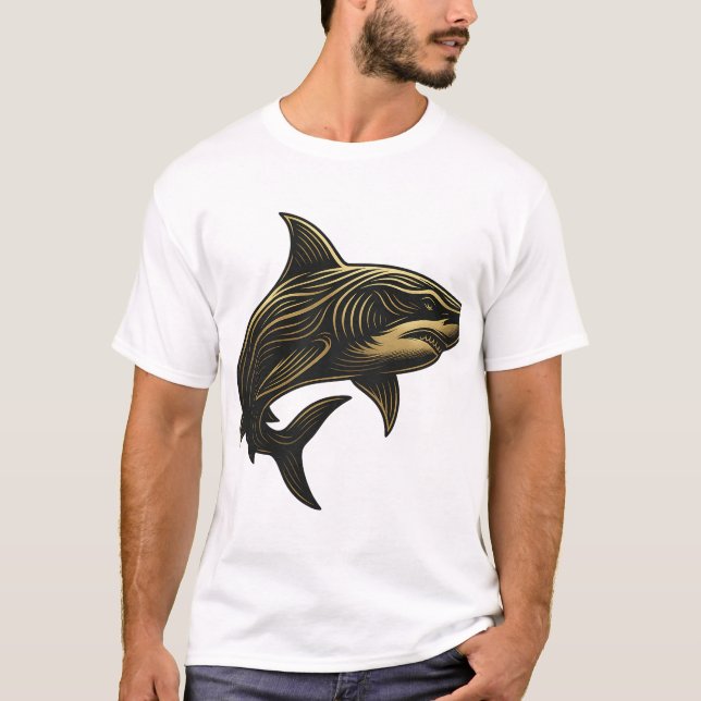 Fearless Shark - Dela i ström T Shirt (Framsida)