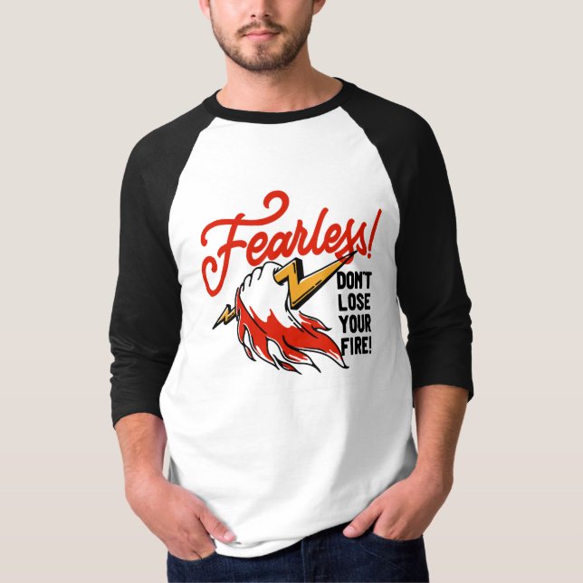 Fearless, Street Bära | Raglan Manar Balkan-shirt T Shirt (Framsida)