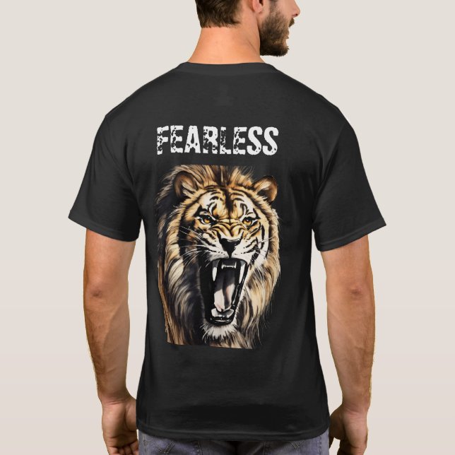 "Fearless Strength: Tiger Edition" T Shirt (Baksida)