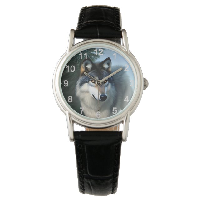 Fearless the Arctic Varg, Wrist Watch Armbandsur (Framsida)