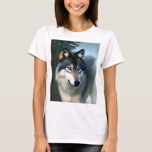 Fearless The Arctic Wolf,   T Shirt (Framsida)