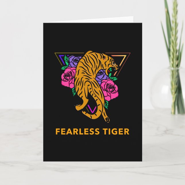 Fearless Tiger Kort (Framsida)