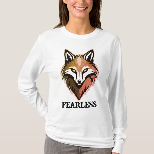 Fearless Varg Women's Långärmad T-Shirt - Freefi (Framsida)