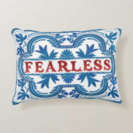 Fearless Vintage Affirmation Pillow Prydnadskudde