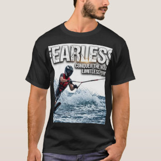 Fearless Wakeboard Tröja, Bemästra Vågor Vattenski T Shirt