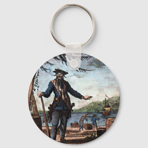 Fearsome pirat Blackbeard! Nyckelring