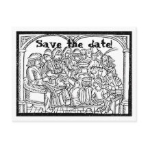 Feast - anpassningsbar spara datum postkort