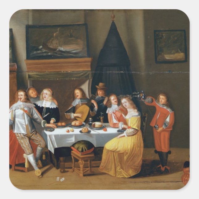 Feast Fyrkantigt Klistermärke (Framsida)