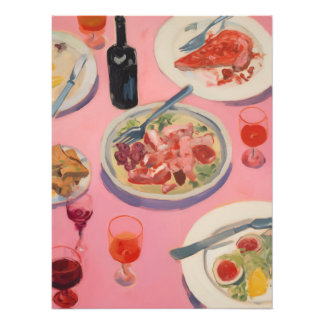 Feast i Fuchsia Fototryck