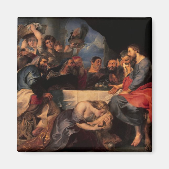 Feast i Simon Pharisee hus, 1620 Magnet (Framsidan)