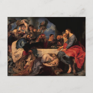Feast i Simon Pharisee hus, 1620 Vykort