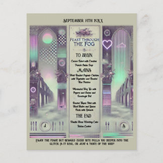 🍽️ "Feast through the Fog" Weirdcore Bröllop Menu