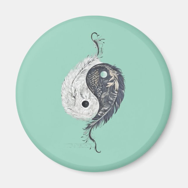 Feasted Harmony Yin Yang Magnet (Framsidan)