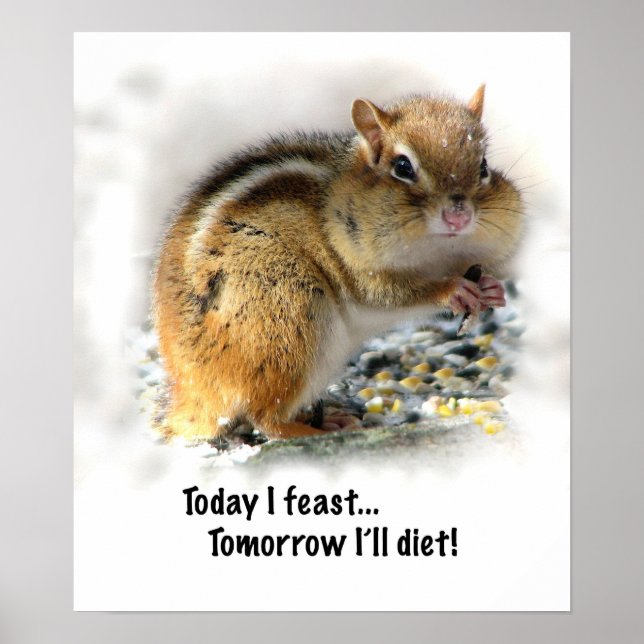 Feasting Chipmunk Poster (Framsidan)