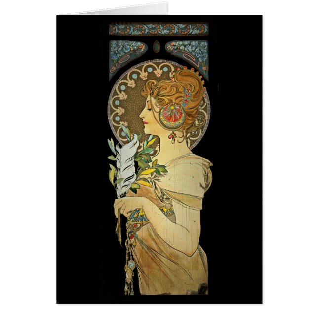 Feather 1899 hälsningskort (Framsidan)