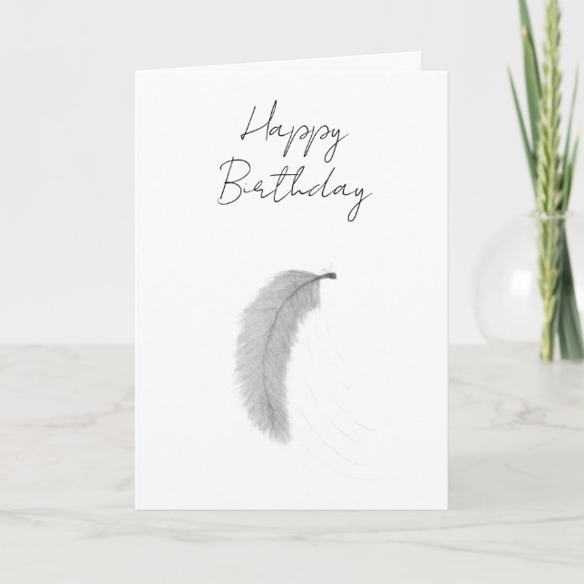 Feather blown by the wind kort (Framsida)