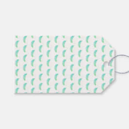 Feather blown by the wind presentetikett